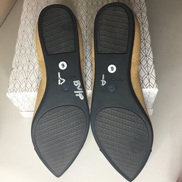 ROTHY'S "The Point II" Camel Captoe Knit Fabric Slip On Ballet Flats 🌷 NEW!! - Picture 10 of 16